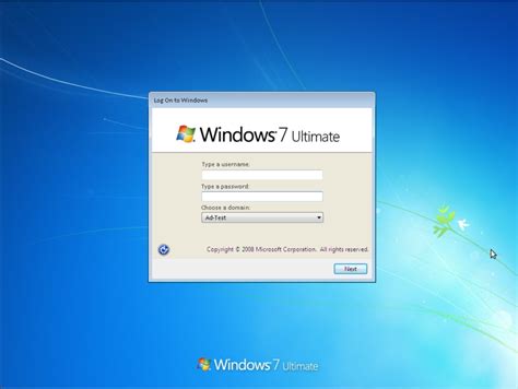 How to logon to a Windows 7 stand alone machine with a 